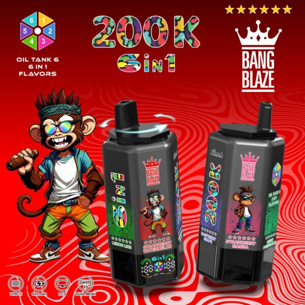 Bang Blaze 200K 6-in-1 Disposable Vape
