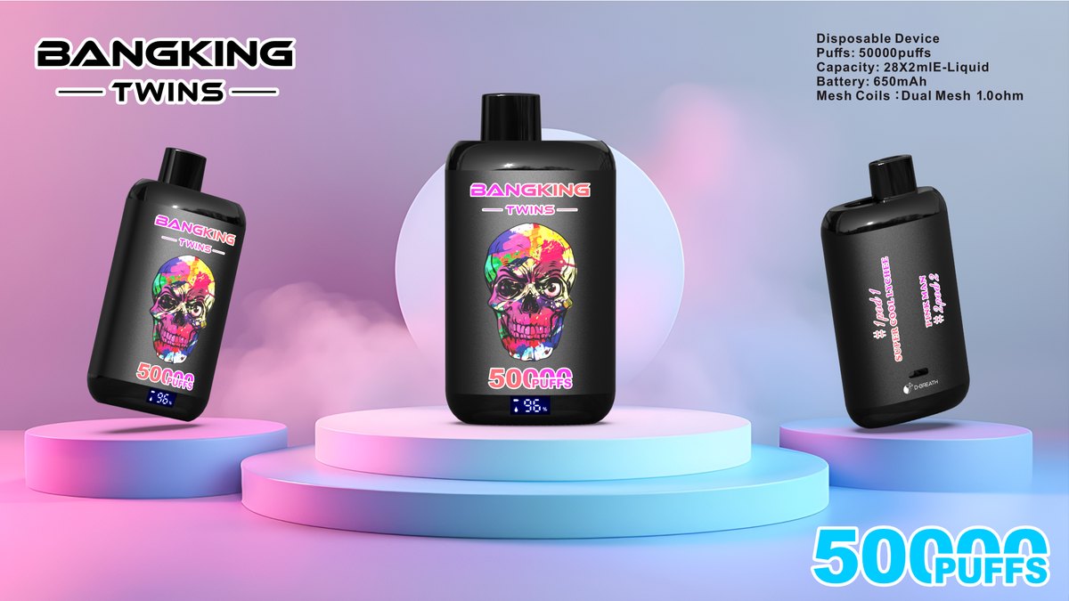 Bang King Twins 50K 2-in-1 Disposable Vape flavour: Strawberry Banana / Heisenberg
